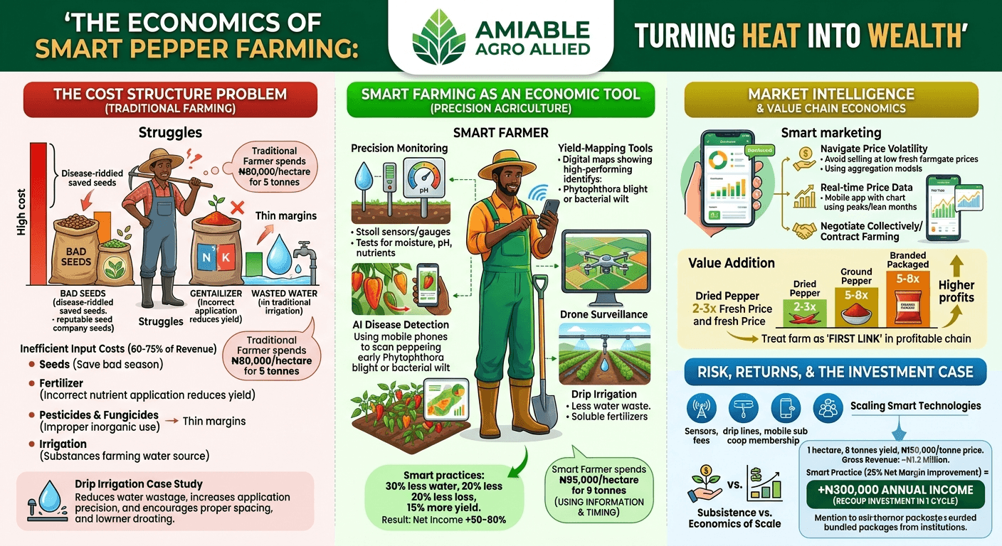 Economics of Smart Pepper Farming: Turning Heat into Wealth